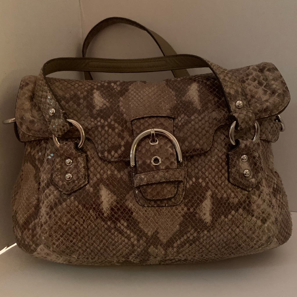 Coach Python Satchel Handbag
